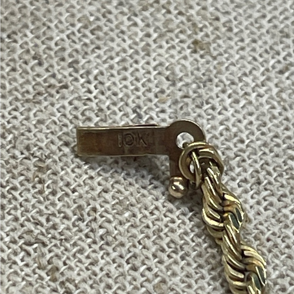 Solid Gold Rope Necklace - image 2